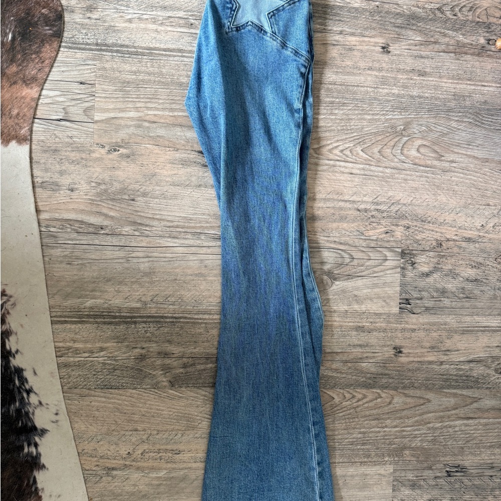 Rock & Roll Cowgirl Blue Flare Jeans